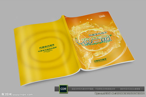 画册封面 动感水果橘子农产品图片